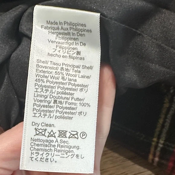 J. Crew Red and Green Plaid Jacket with Gold Accent - Picture 5 of 6